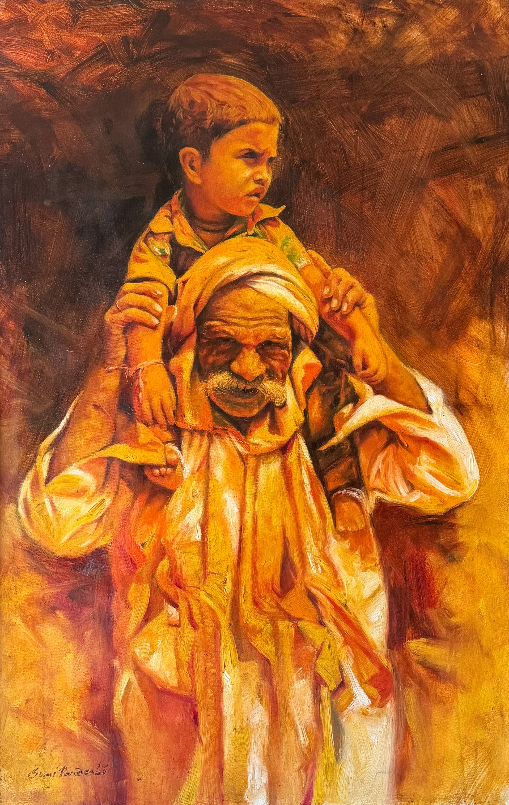 On His Shoulders